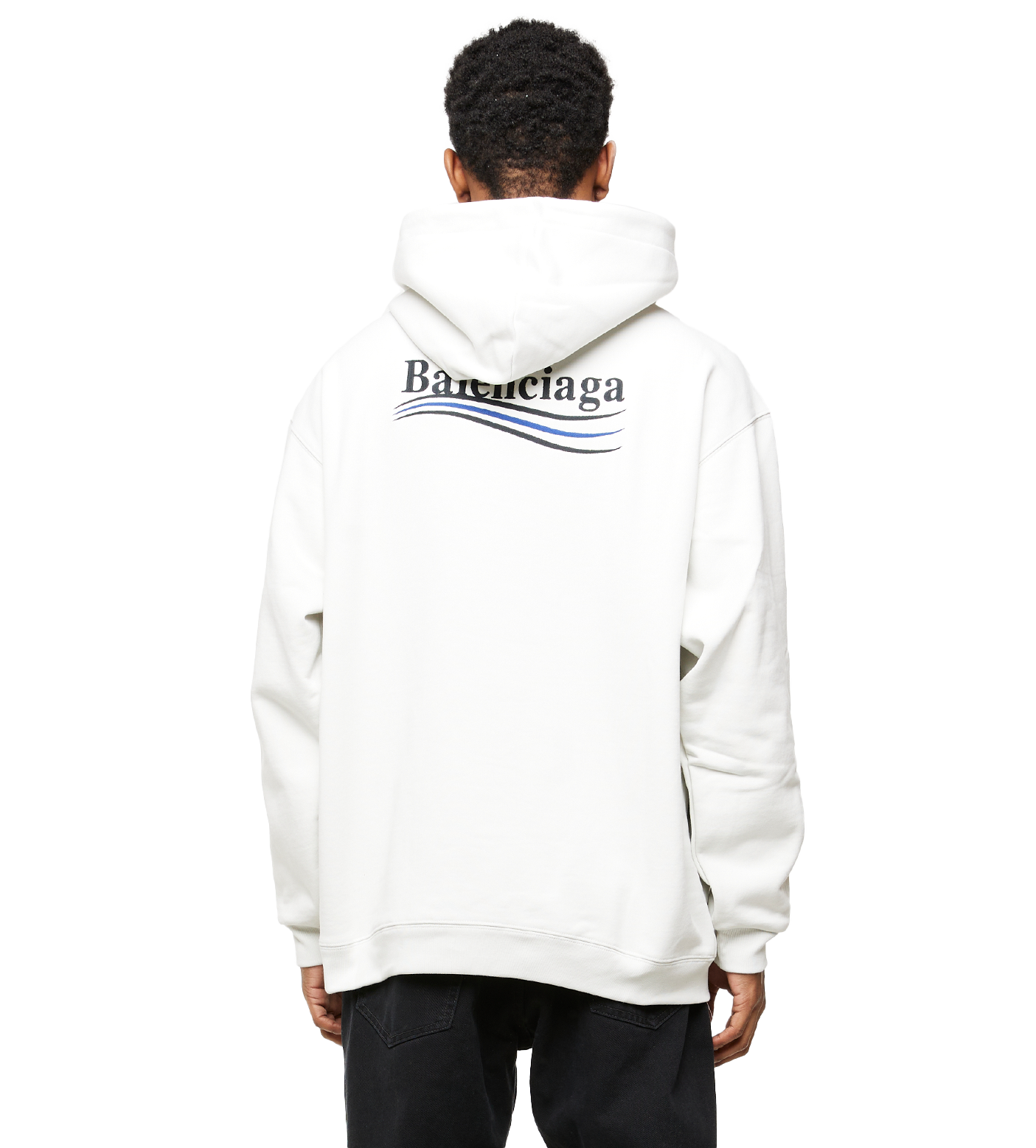 Political Campaign Hoodie Dirty White