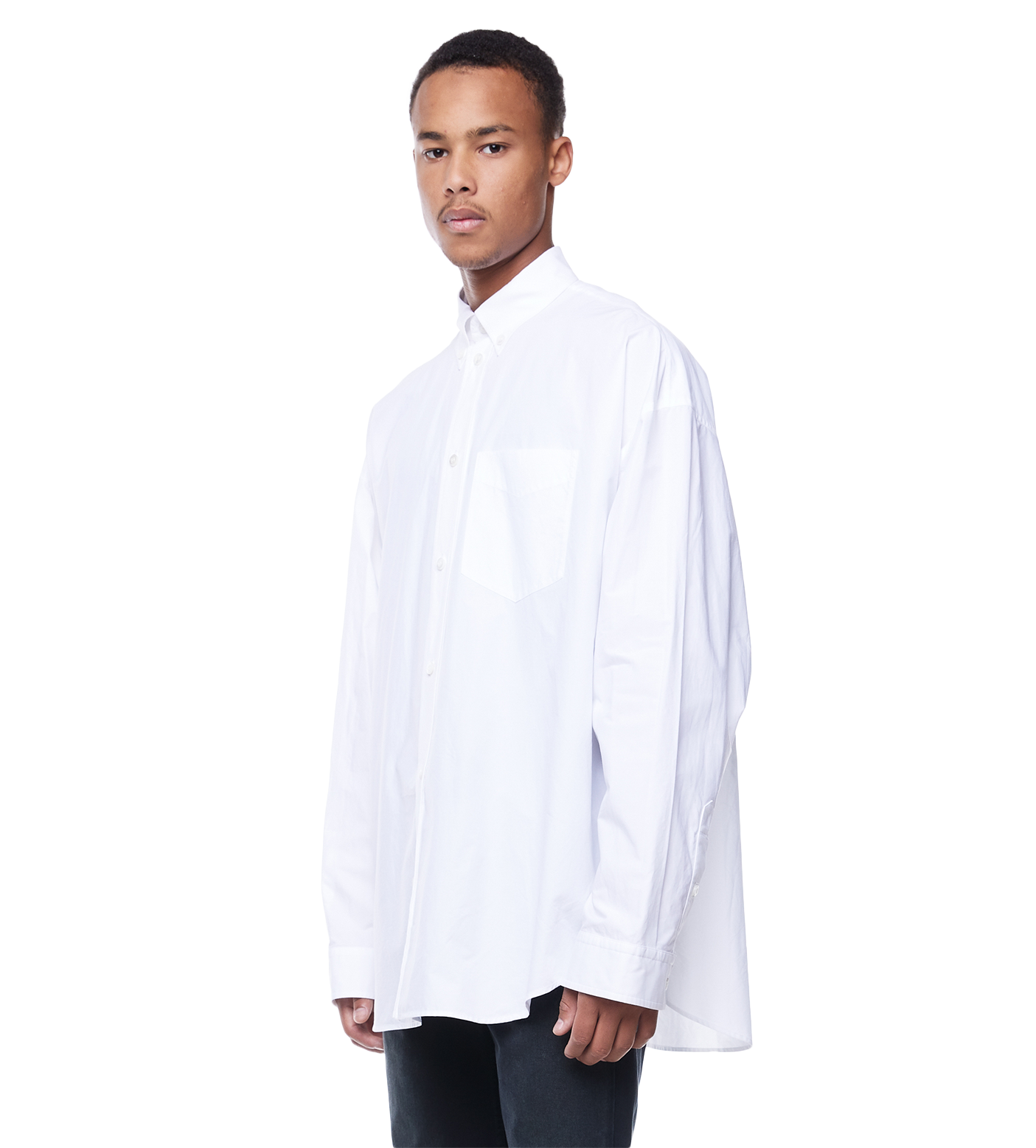 Oversized Poplin Shirt White