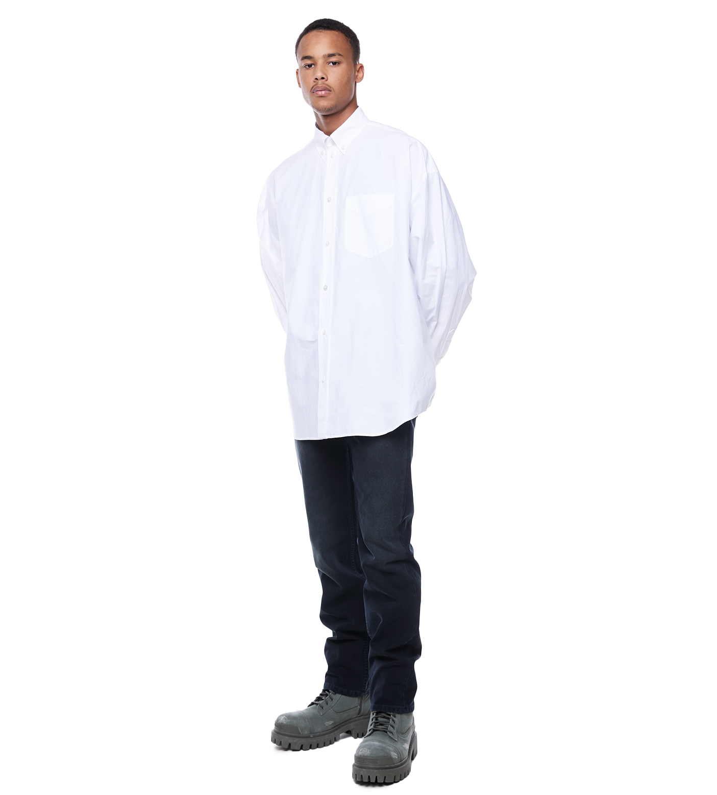 Oversized Poplin Shirt White