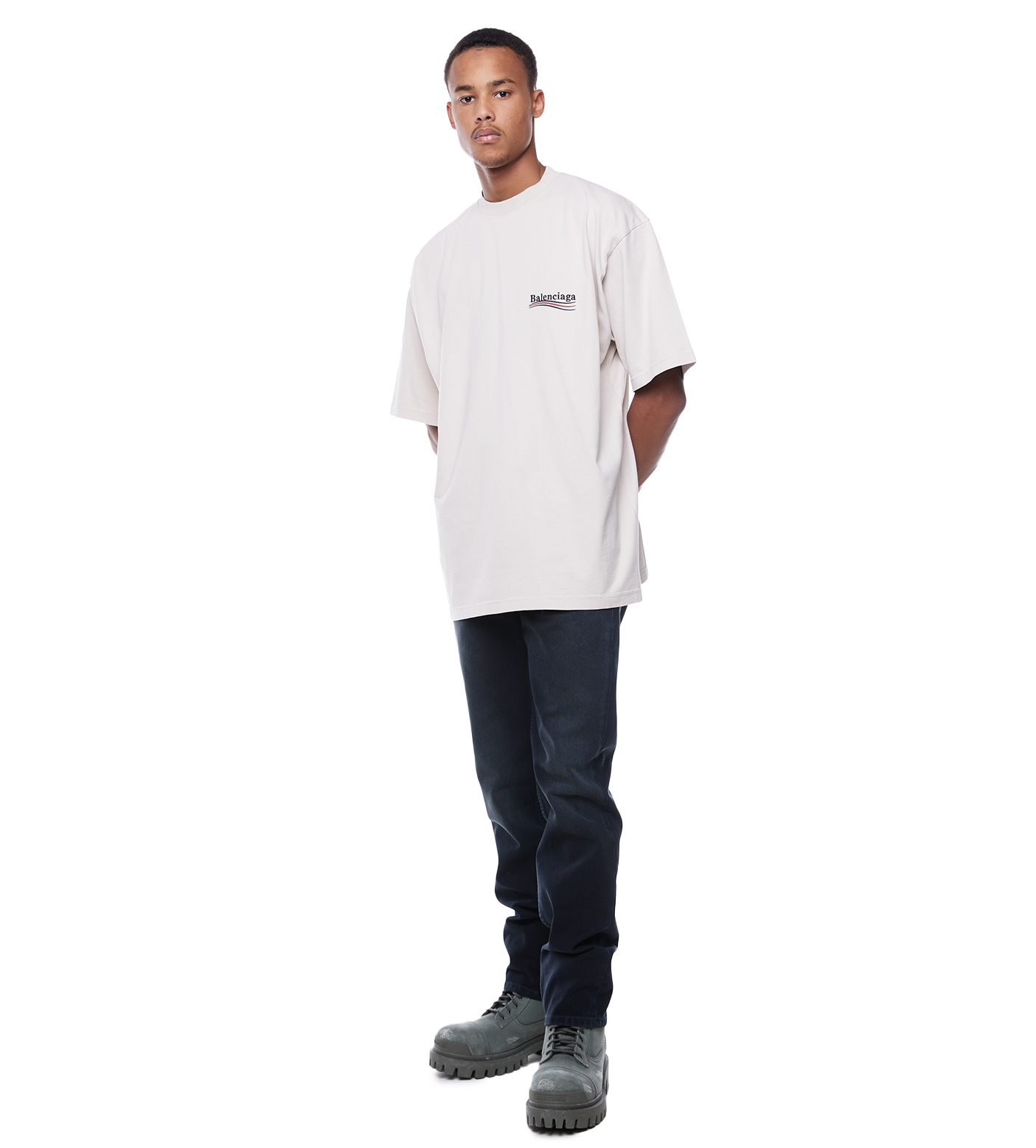 Political Campaign T-shirt Beige
