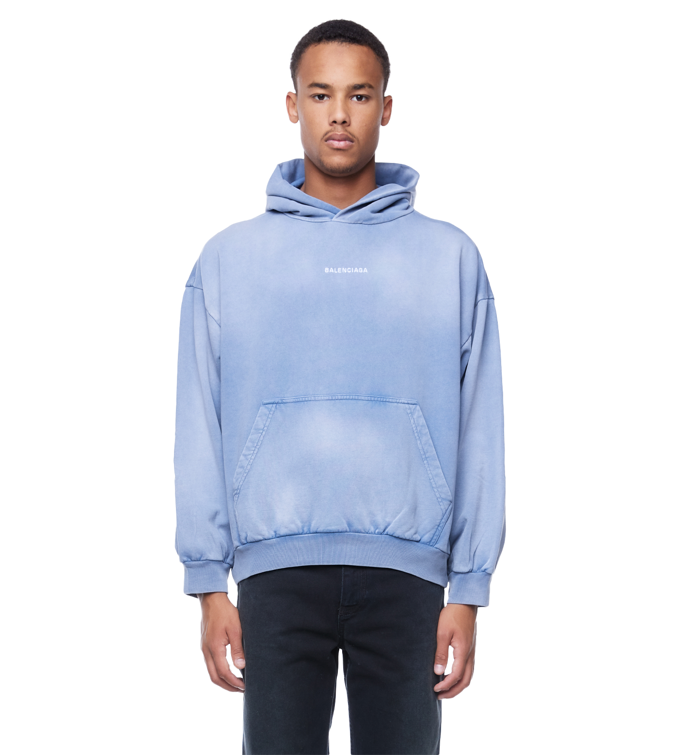 Back Logo Hoodie Blue