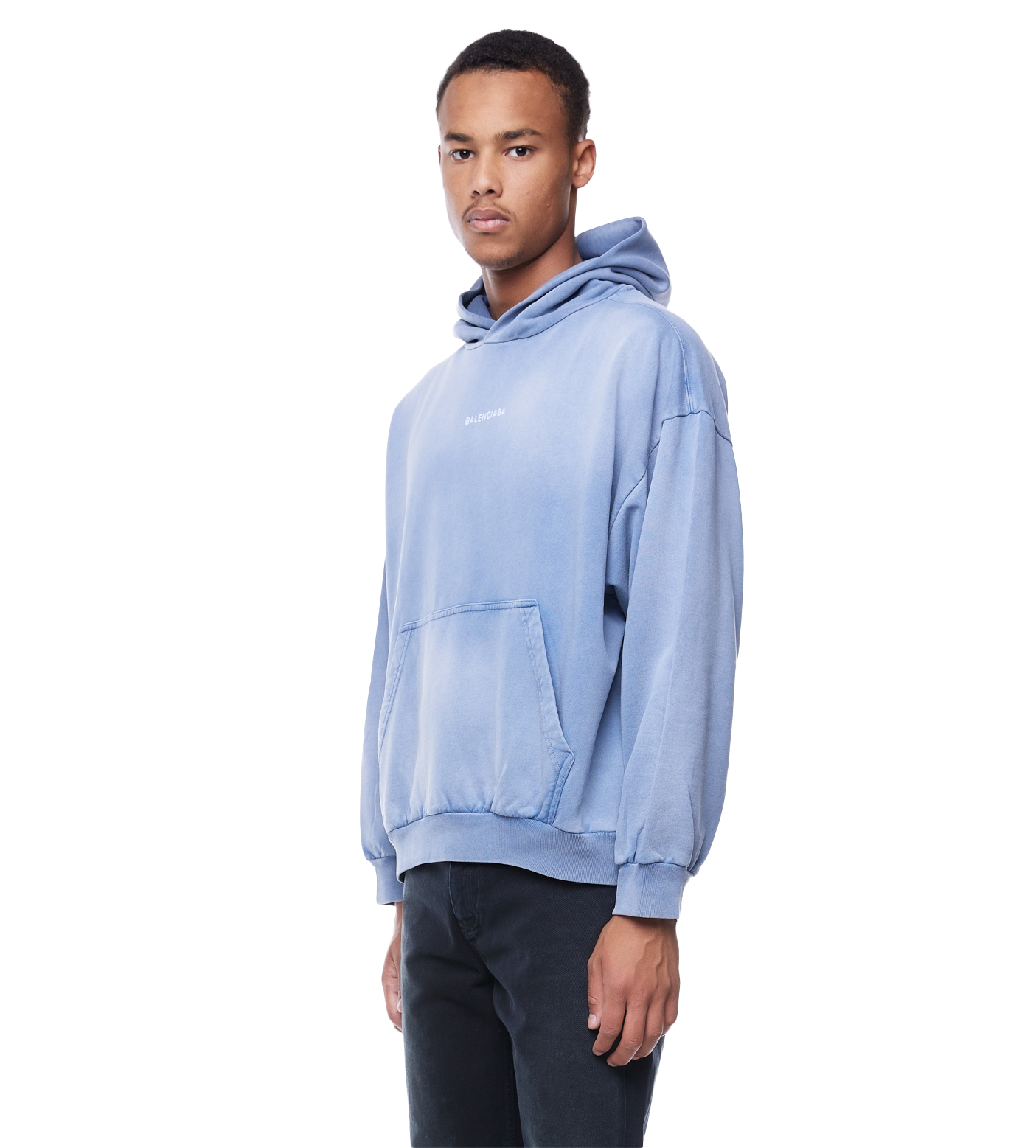 Back Logo Hoodie Blue