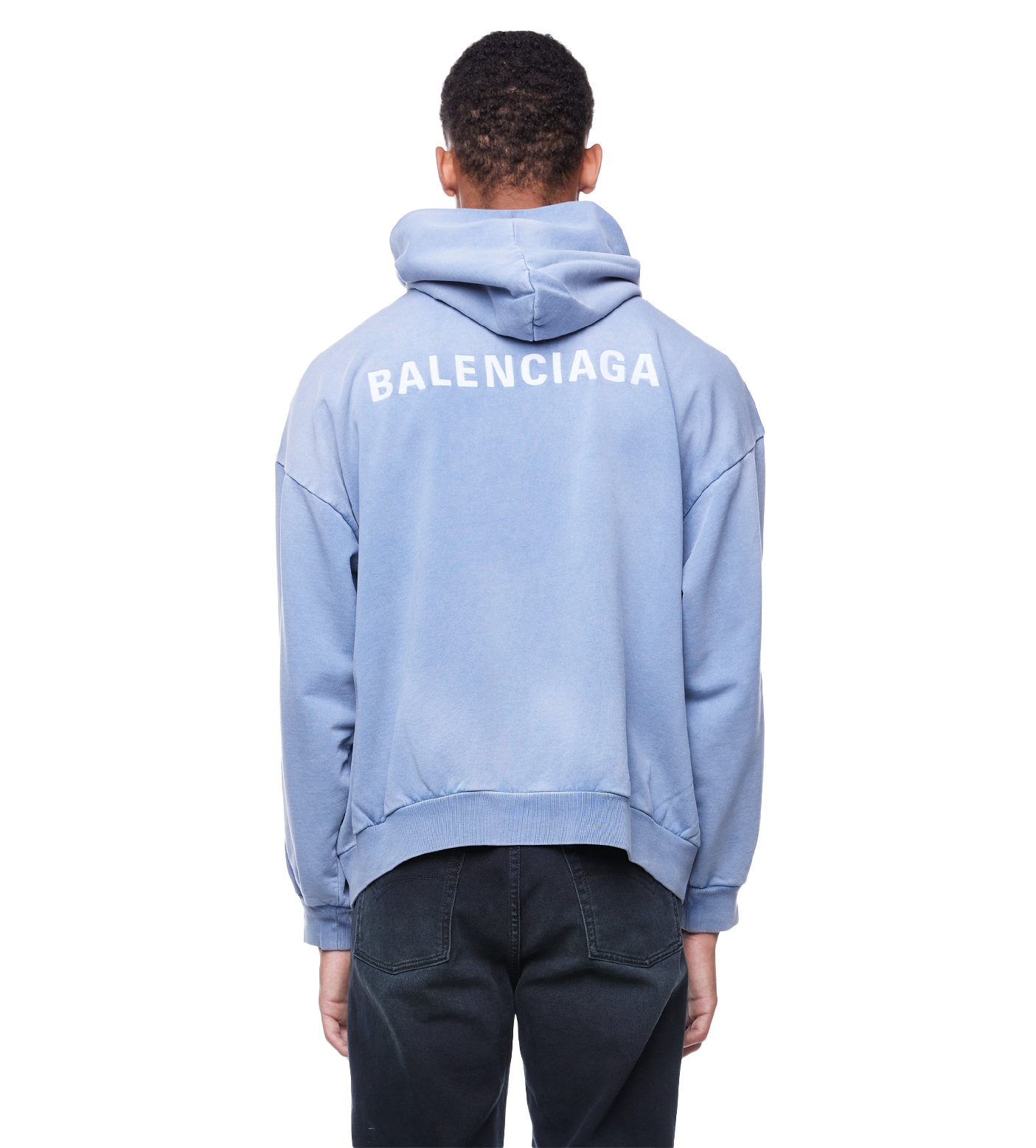 Back Logo Hoodie Blue
