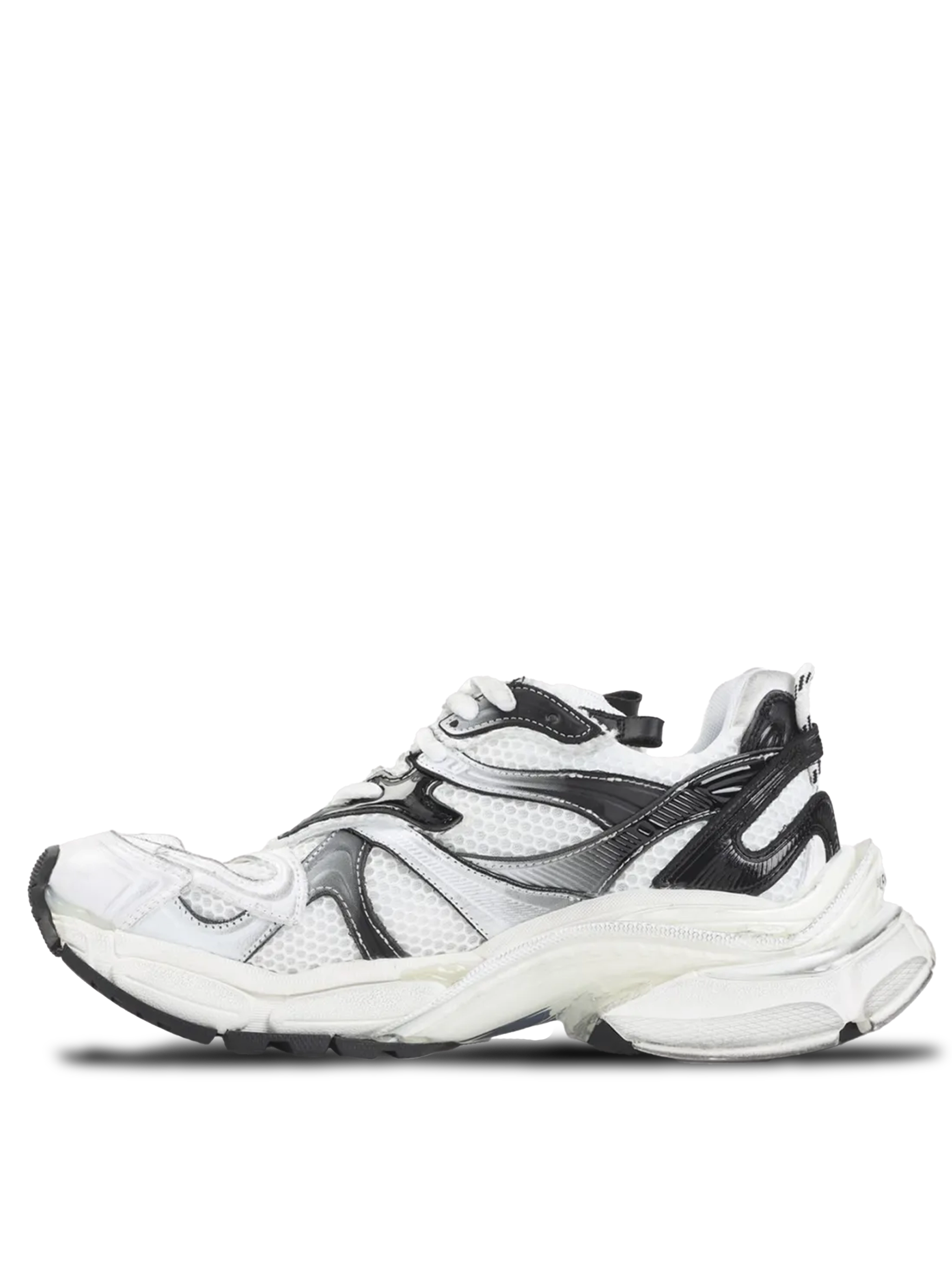 Balenciaga Runner 2 Gradient Sneaker in White/Black