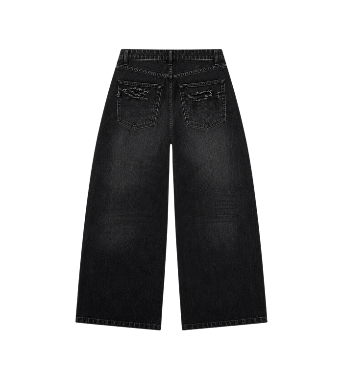 Curved Jeans Black