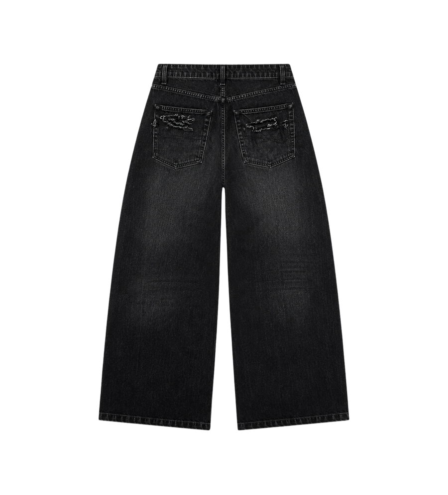 Curved Jeans Black