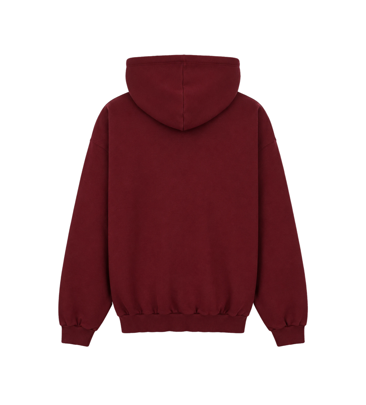 Logo Hoodie met Verstelbare Koorden Burgundy