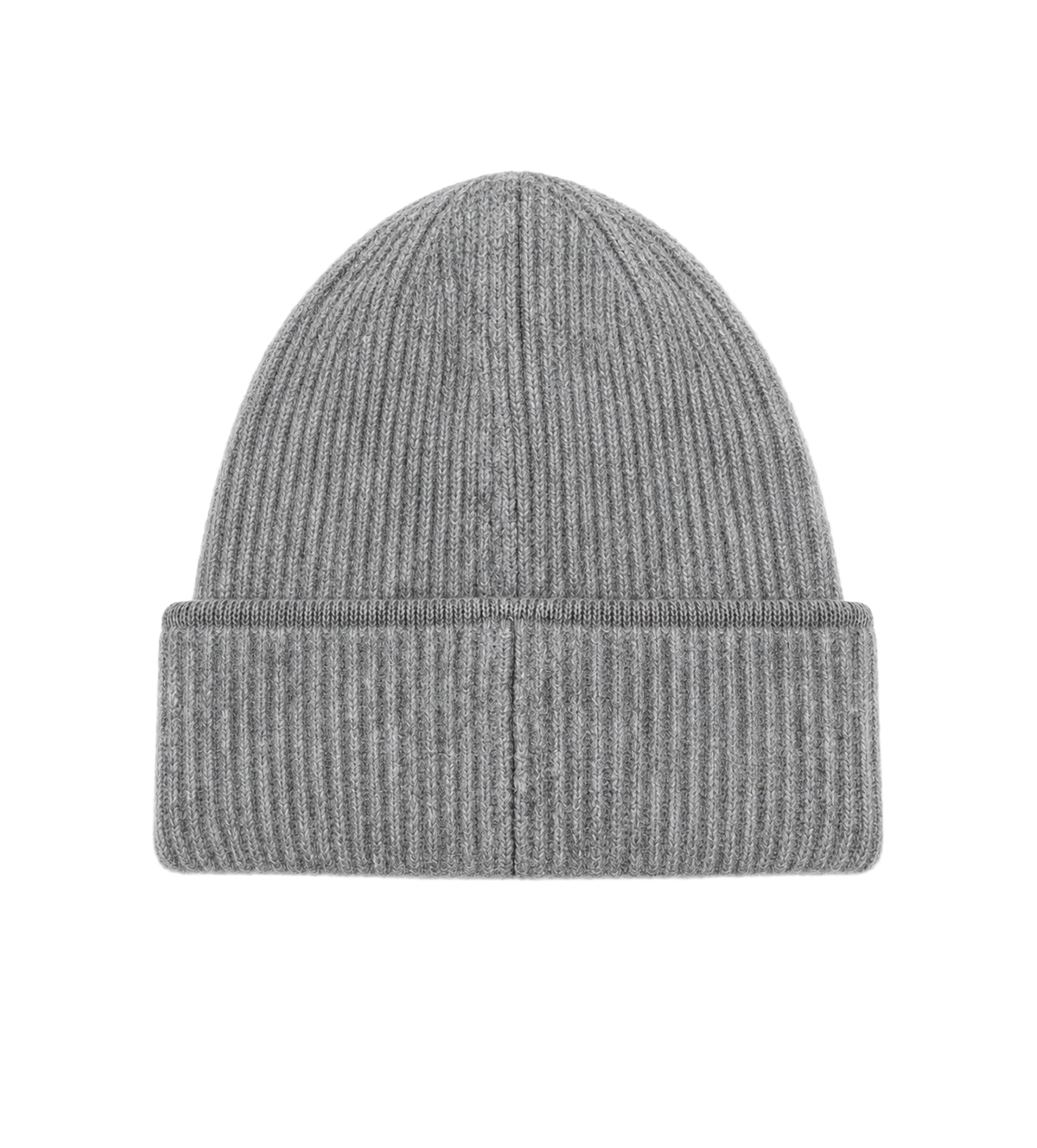 Ribbed Logo Beanie Grey