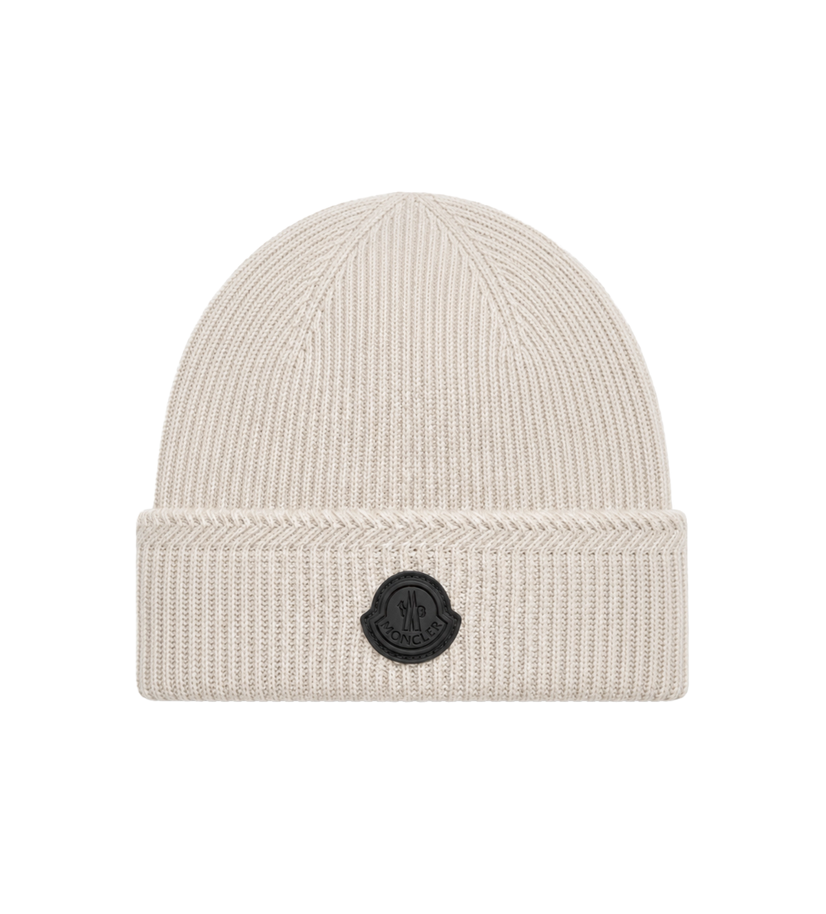 Cashmere Blend Logo Beanie Beige