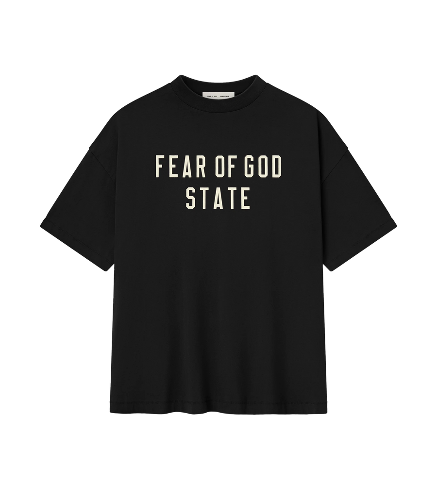 Fear of God ESSENTIALS 90’s Tee in Jet Black