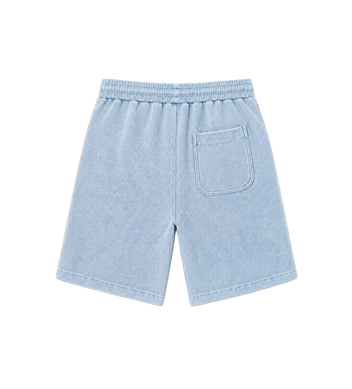 After 4PM Waffle Shorts Washed Light Blue