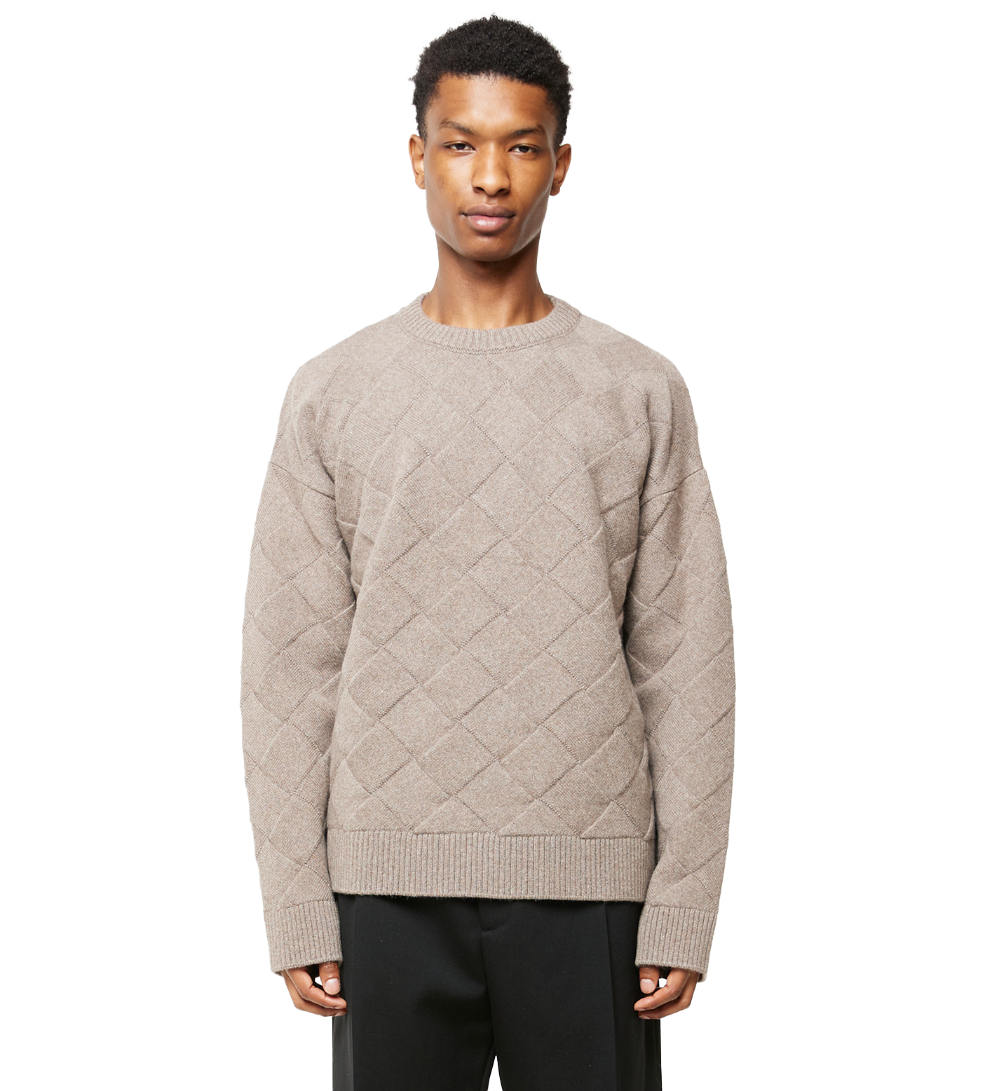 3D Intreccio Wool Sweater Riverbed