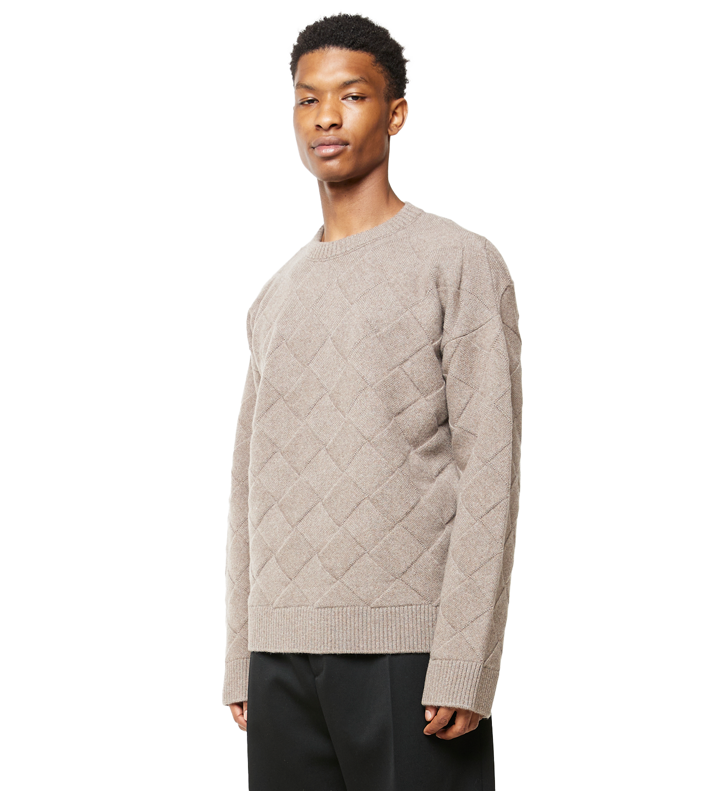 3D Intreccio Wool Sweater Riverbed