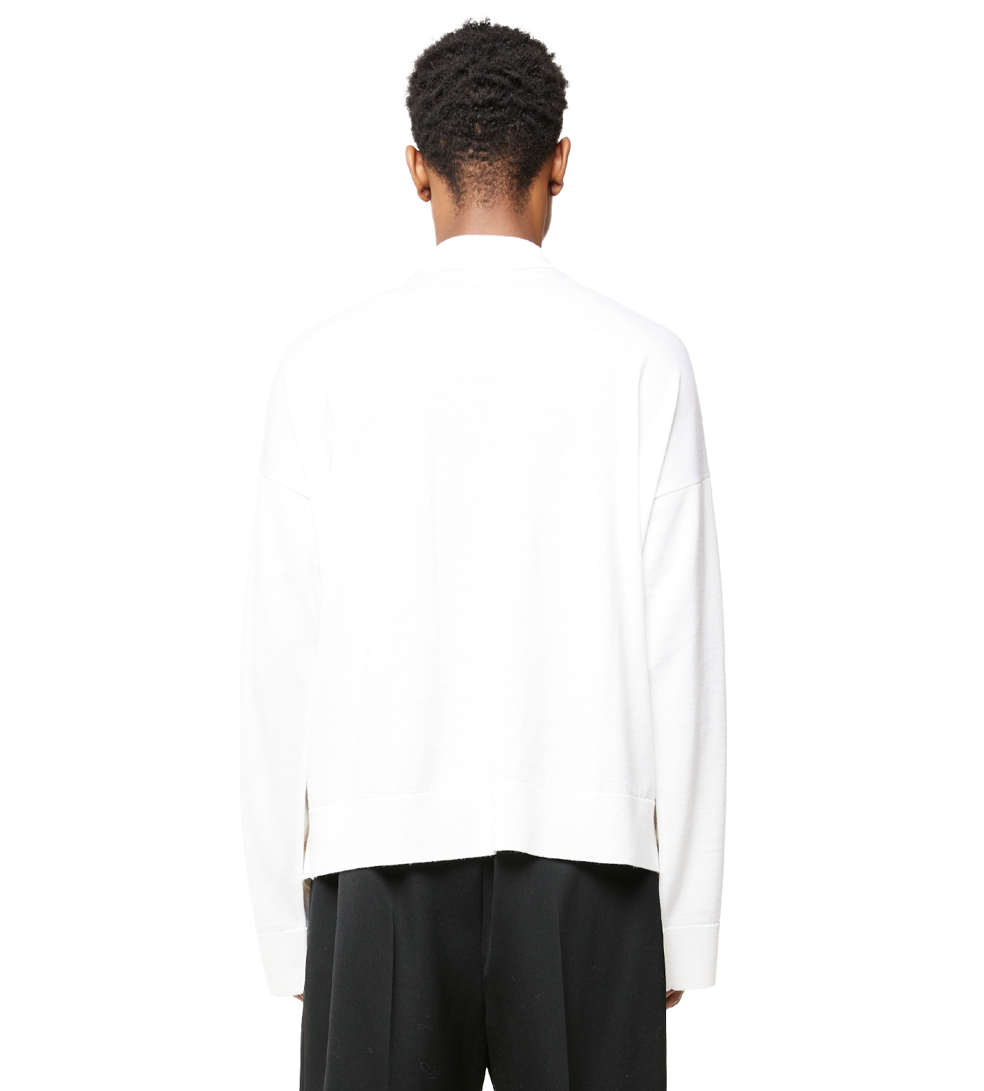 Light Wool Turtleneck Chalk