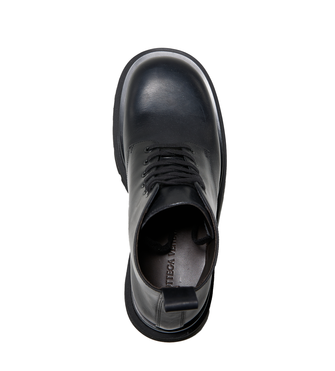 Lug Lace-up Ankle Boot Black