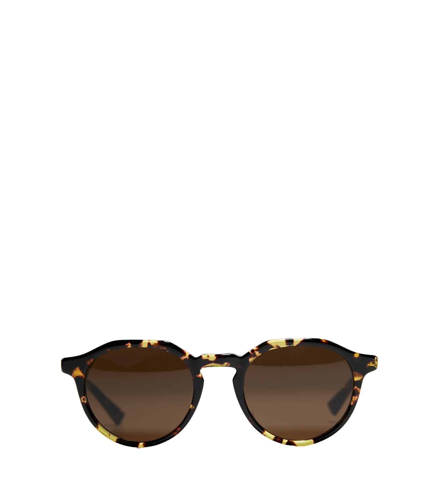 Round-frame Sunglasses Havana