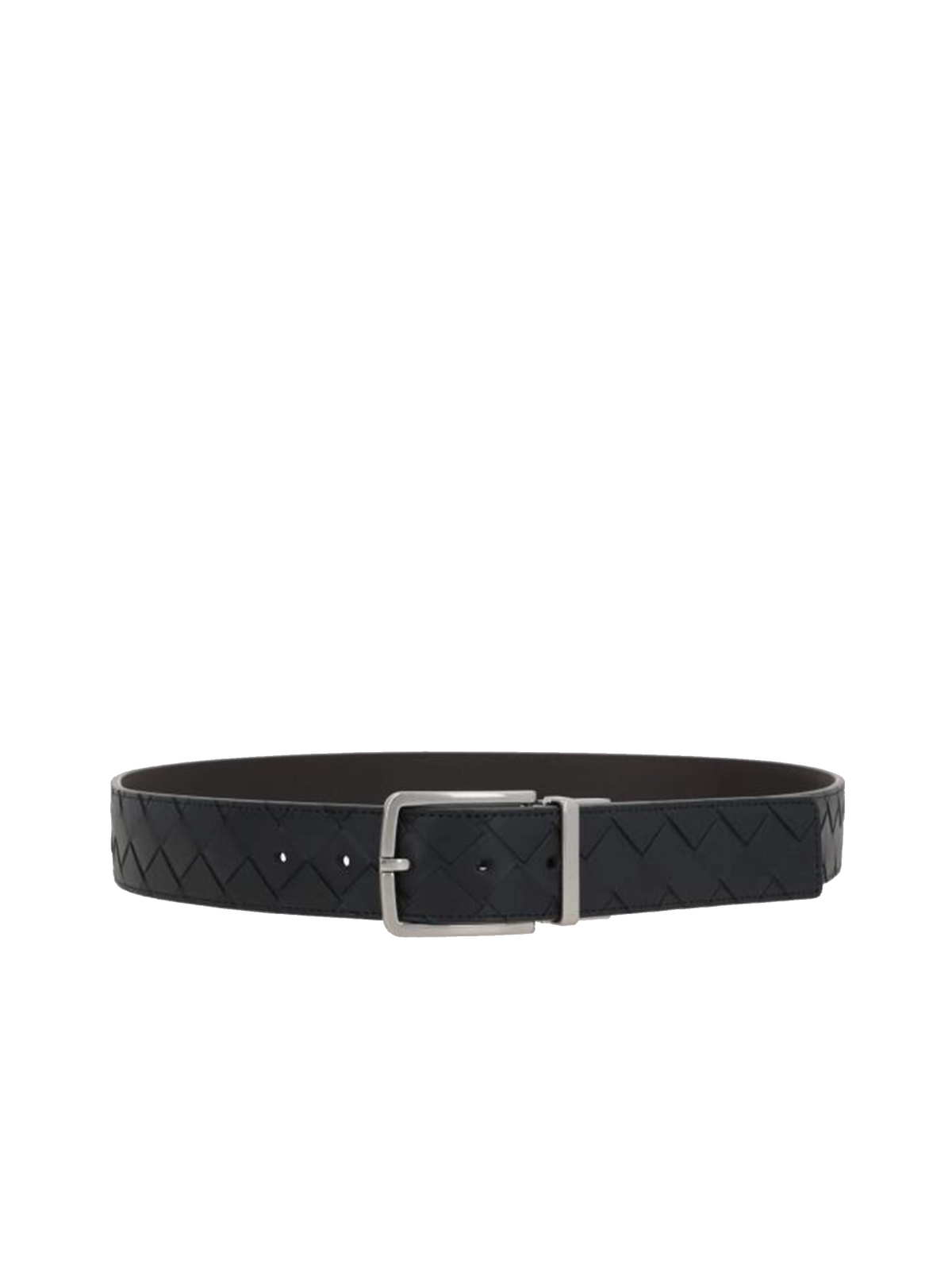 Intrecciato Reversible Belt in Black