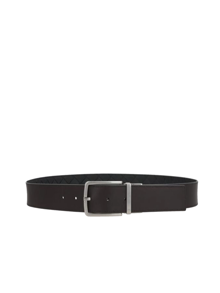 Intrecciato Reversible Belt in Black