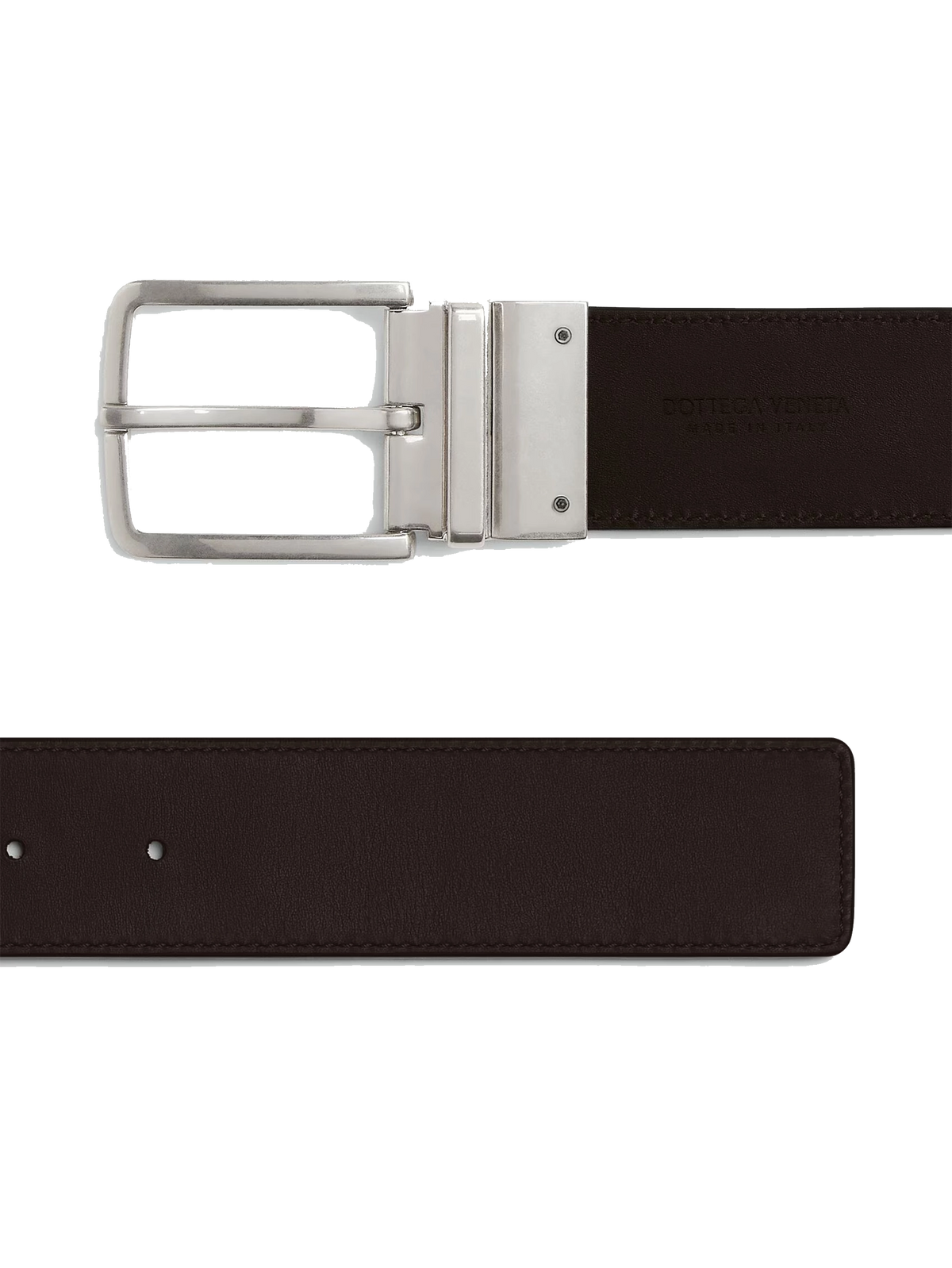 Intrecciato Reversible Belt in Black