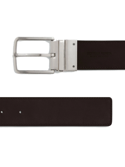 Intrecciato Reversible Belt in Black