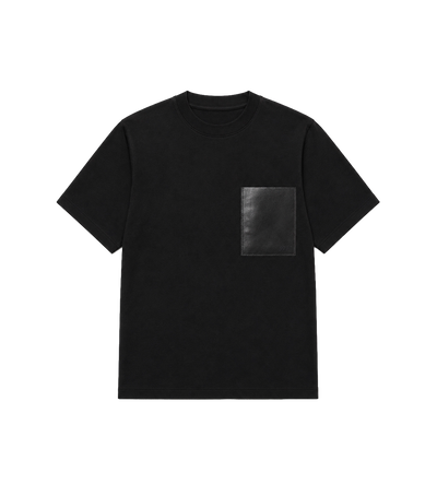 Leather Pocket T-Shirt Black