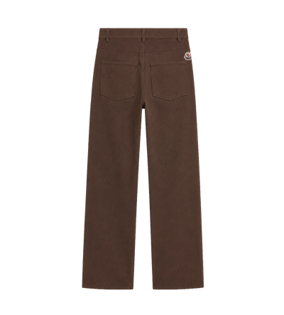 Canvas Cargo Trousers Brown