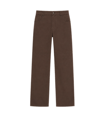 Canvas Cargo Trousers Brown