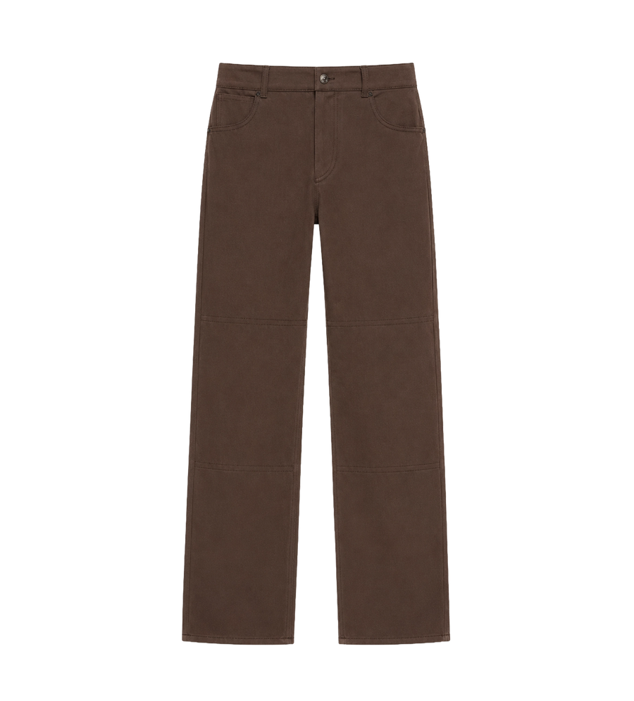 Canvas Cargo Trousers Brown