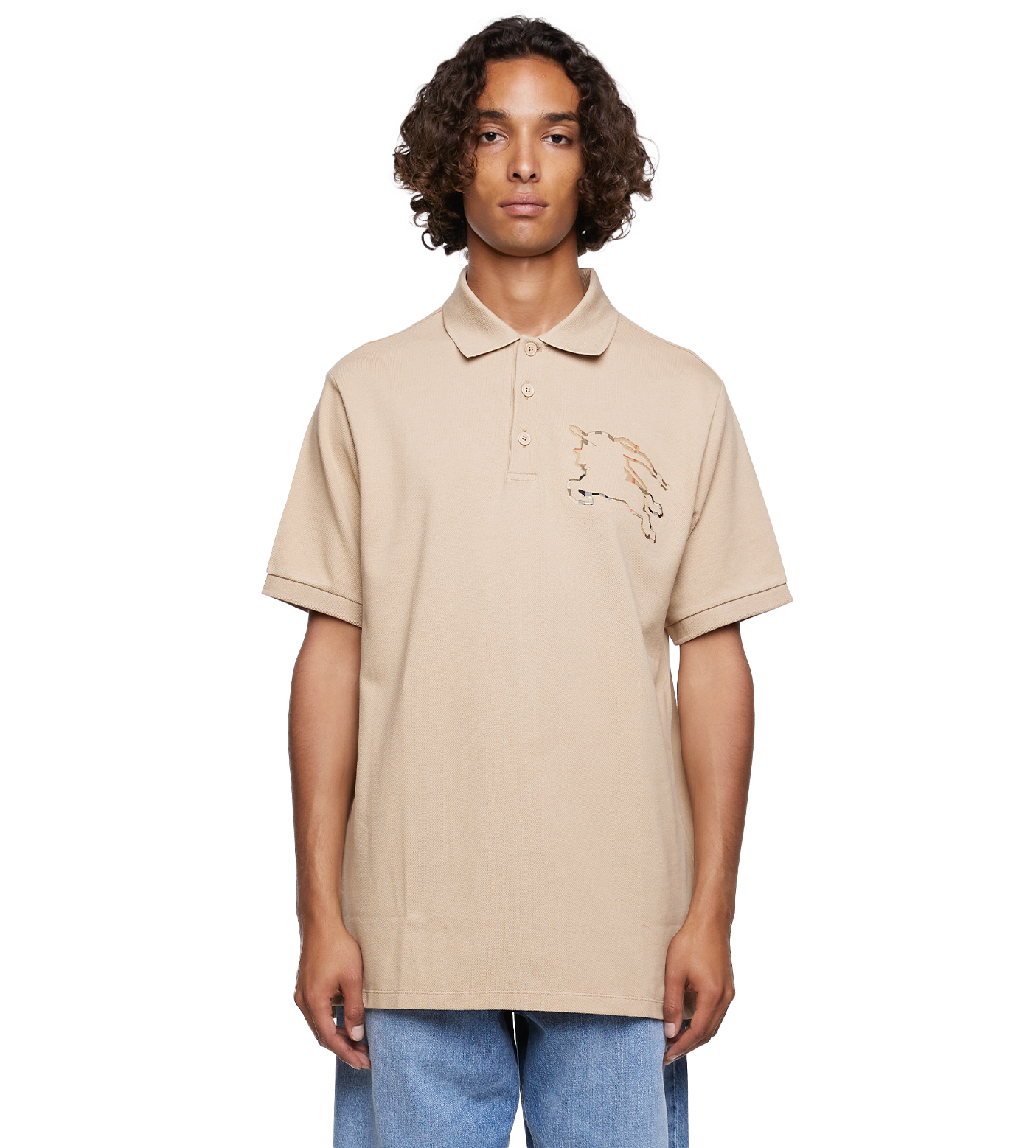 Check EKD Piqué Polo Shirt Soft Fawn