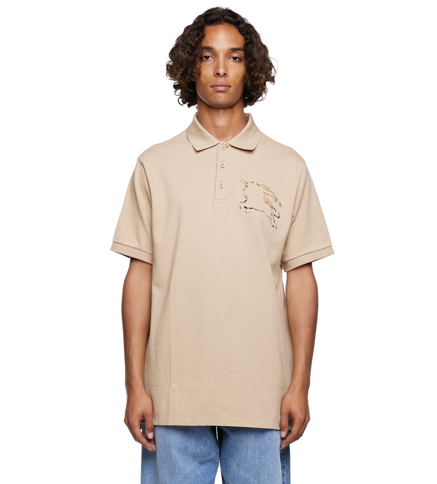 Check EKD Piqué Polo Shirt Soft Fawn