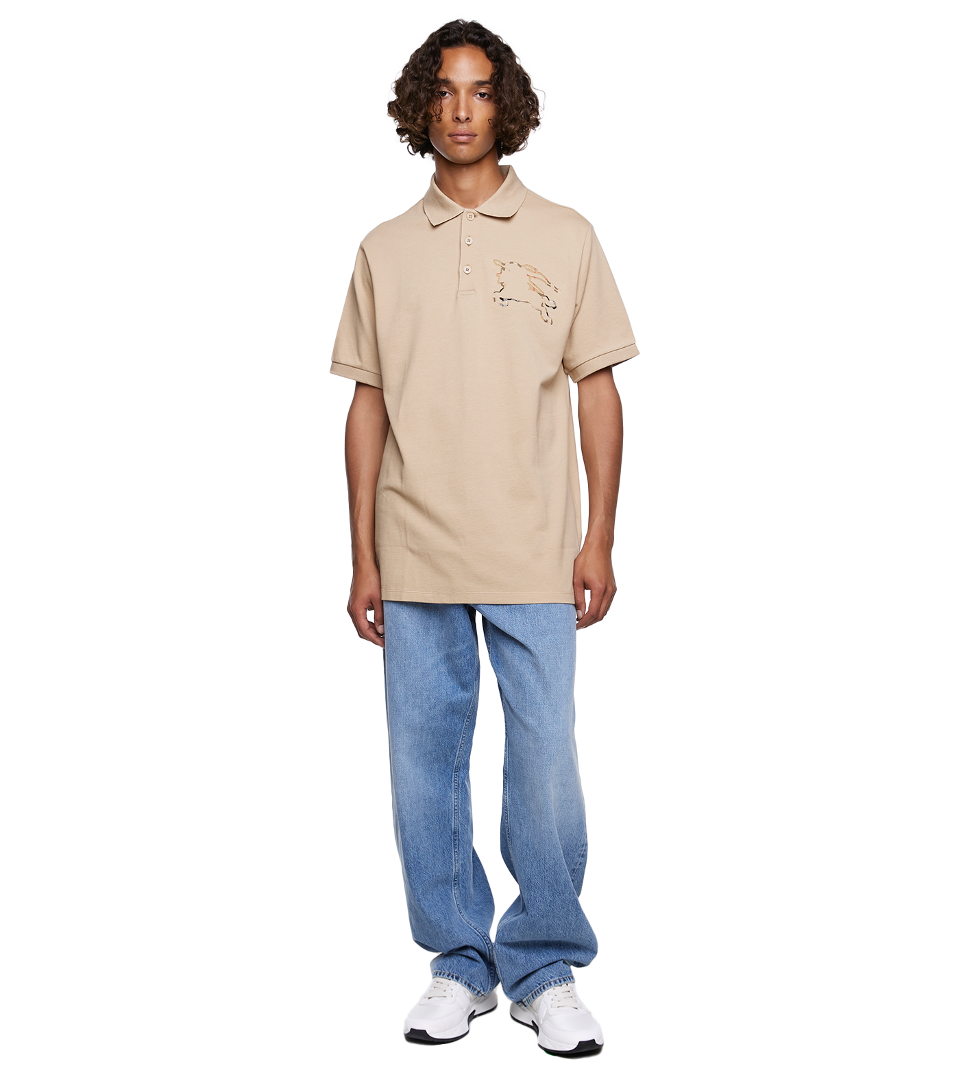 Check EKD Piqué Polo Shirt Soft Fawn
