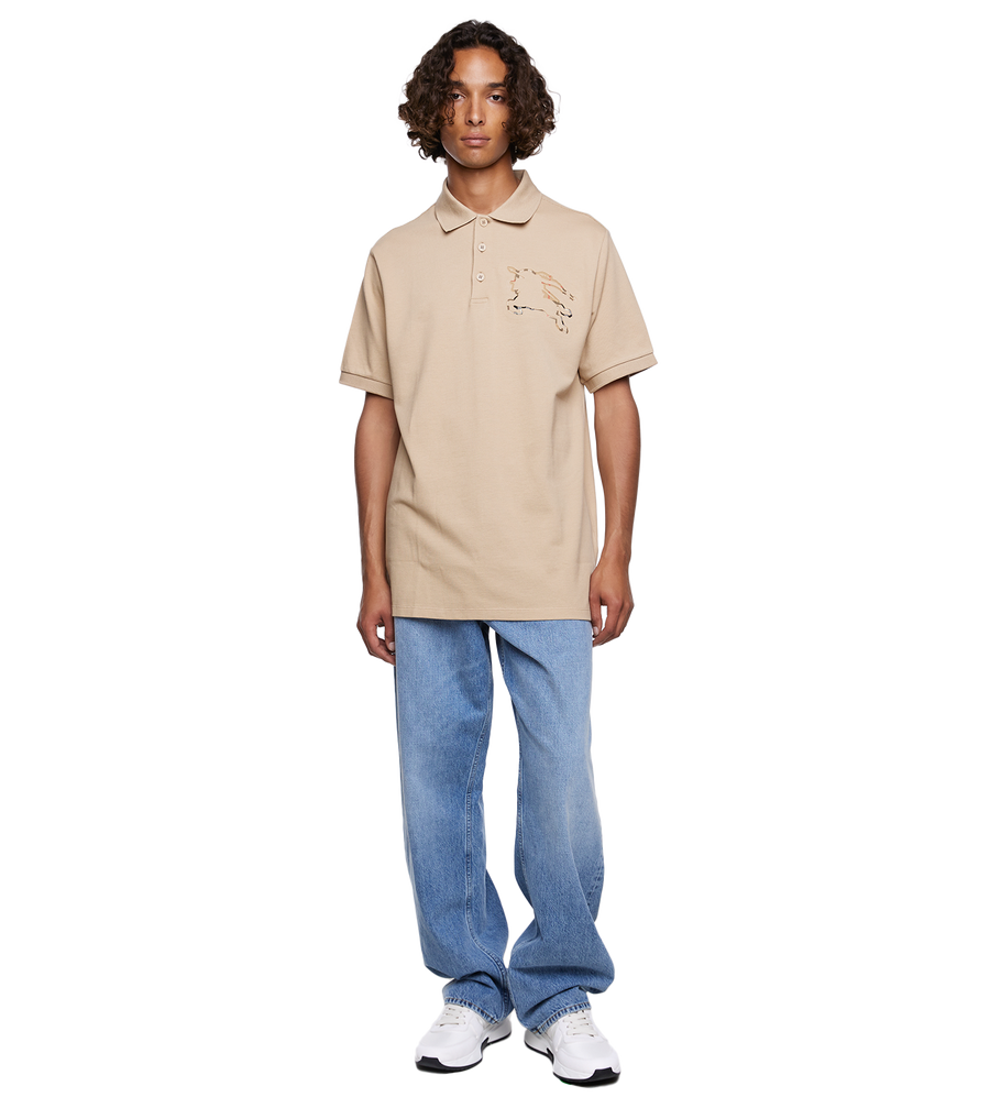 Check EKD Piqué Polo Shirt Soft Fawn