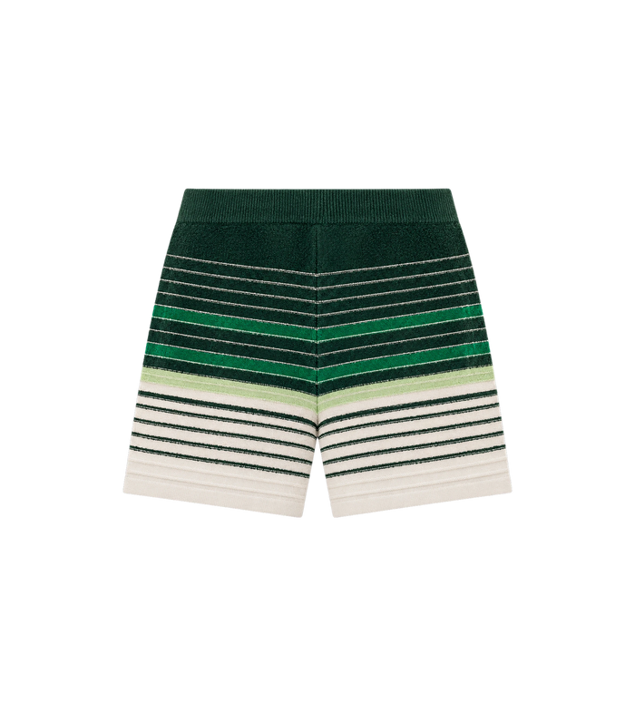 Bouclé Stripe Knit Shorts