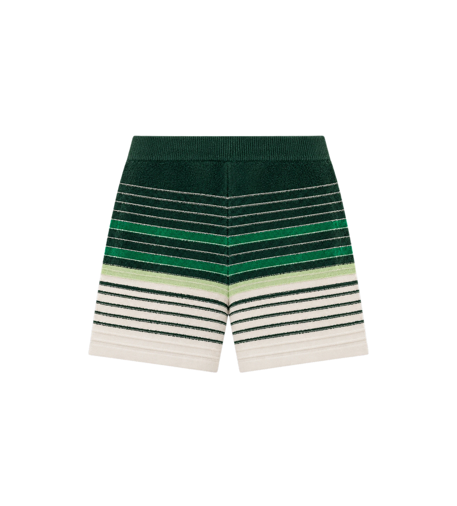 Bouclé Stripe Knit Shorts