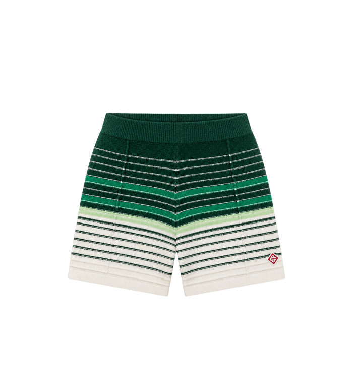 Bouclé Stripe Knit Shorts