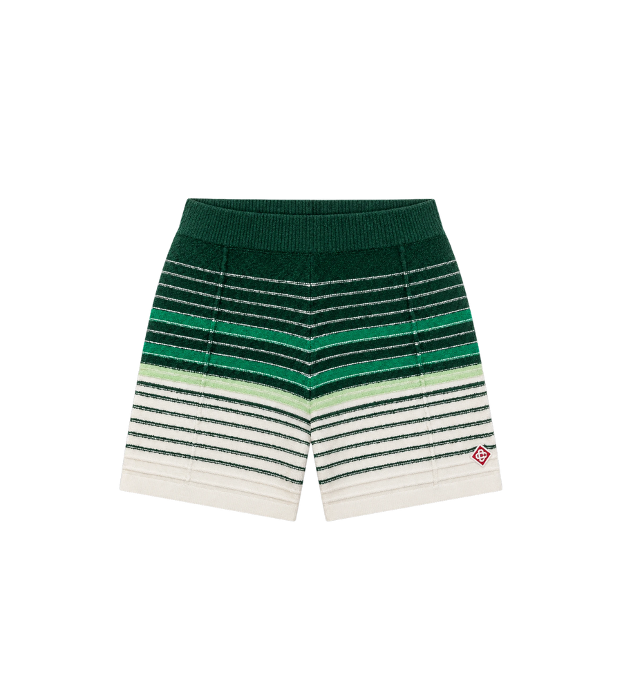 Bouclé Stripe Knit Shorts