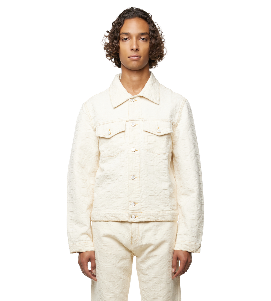 Monogram Denim Jacket Off-White