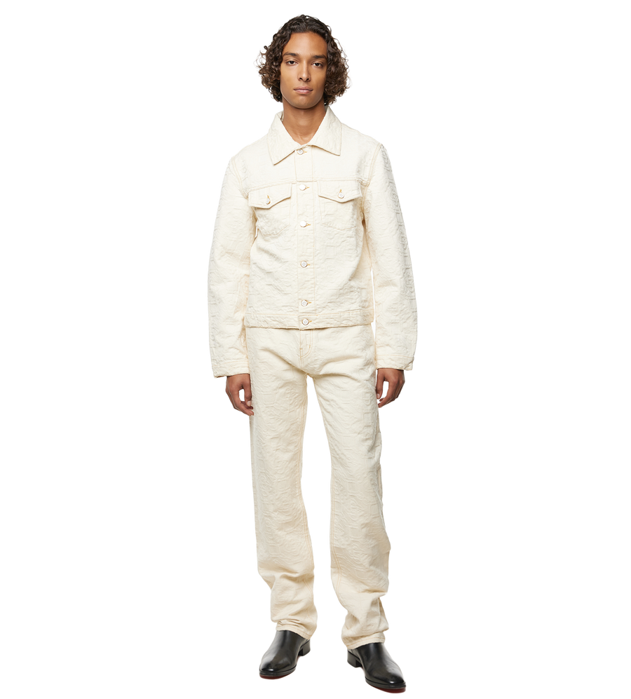 Monogram Denim Jacket Off-White