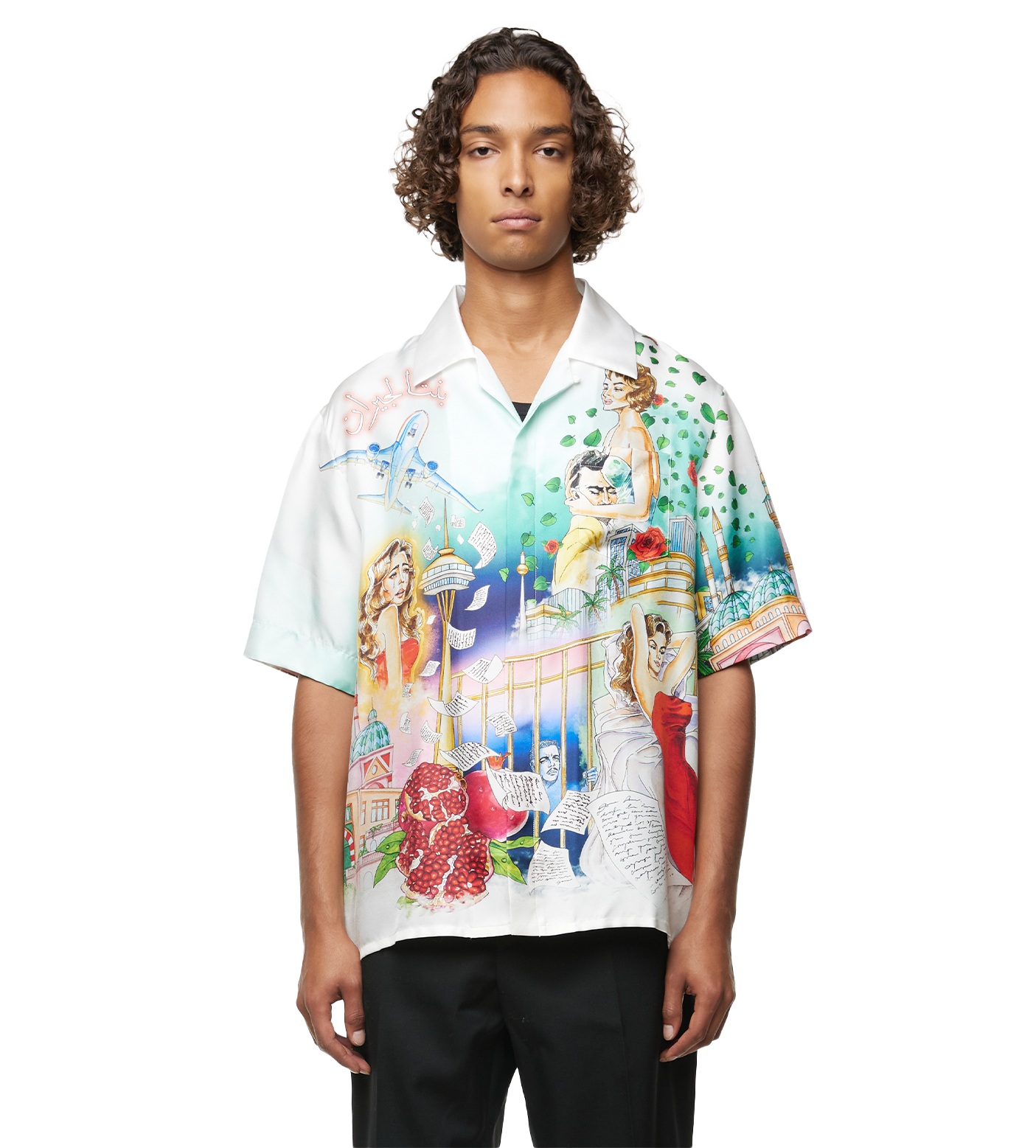 La Liason Silk Shirt White