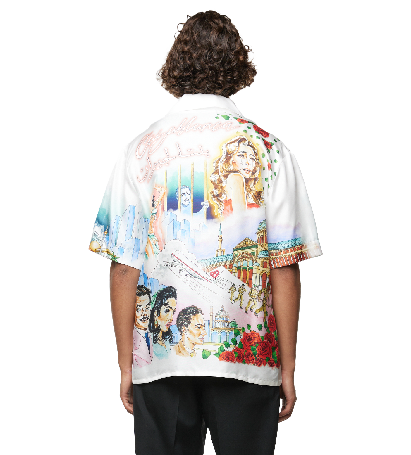 La Liason Silk Shirt White