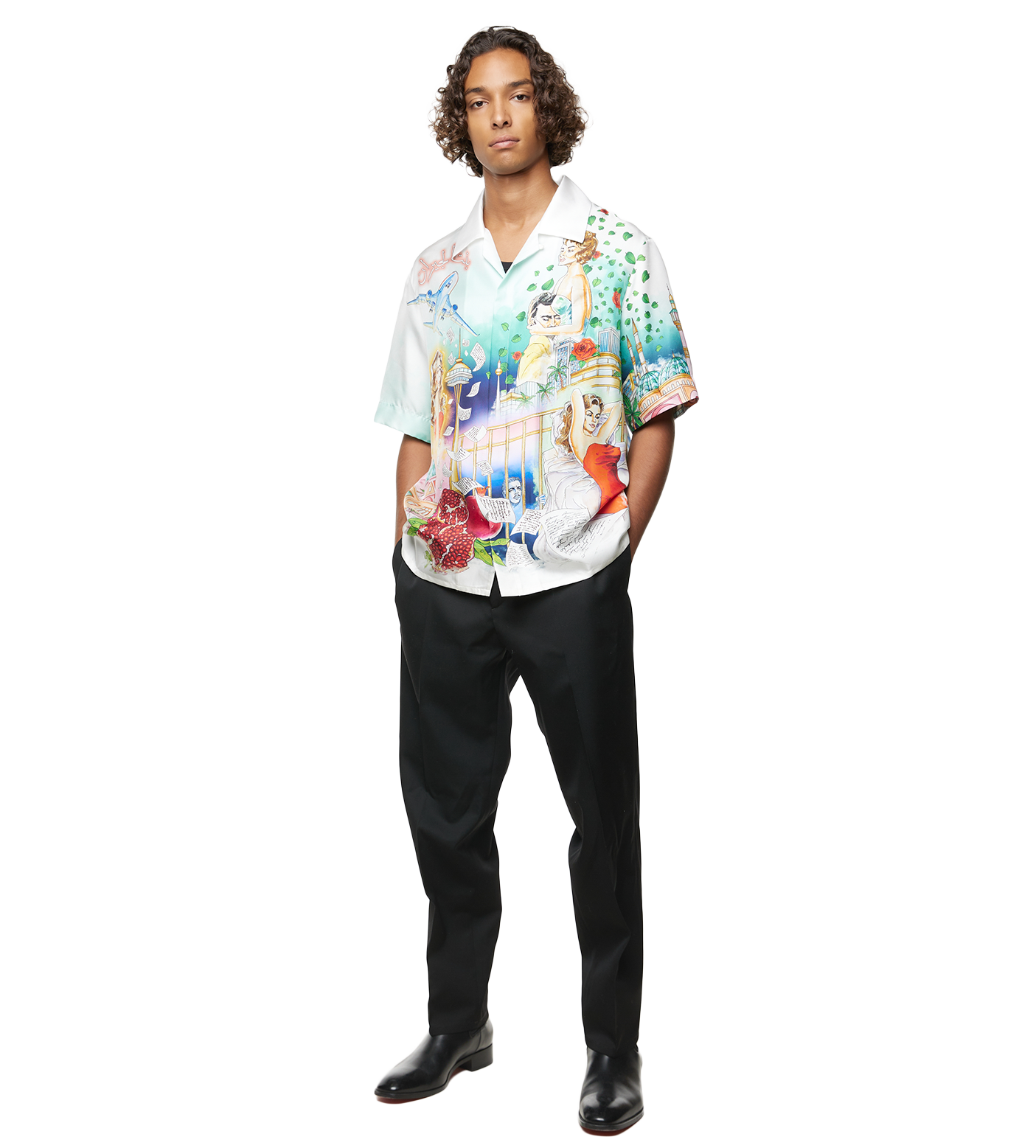 La Liason Silk Shirt White