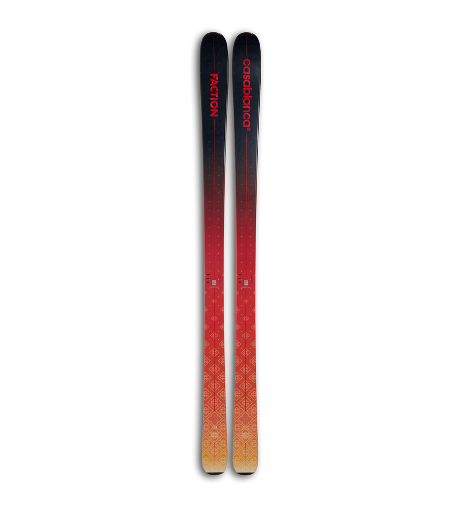 Casablanca Gradient Skis in Red Orange Gradient