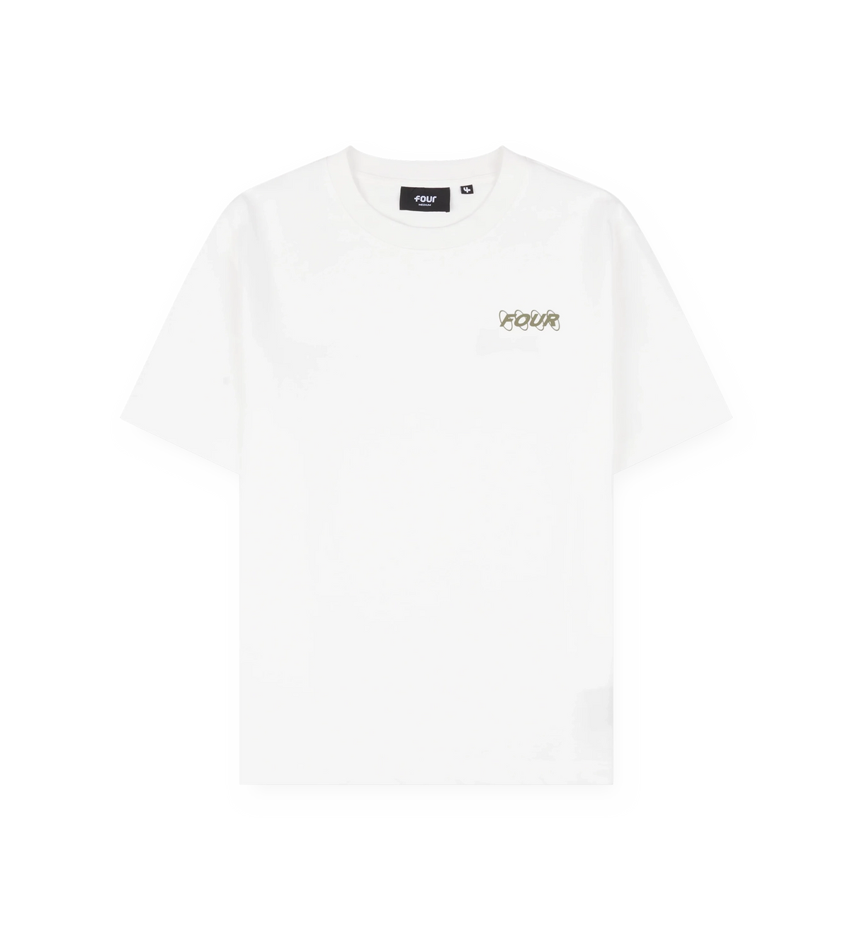 Circles T-shirt White/ Olive