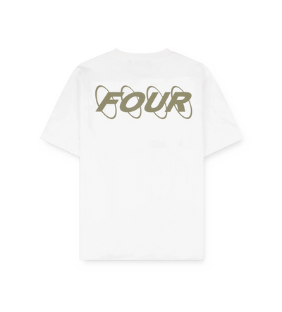 Circles T-shirt White/ Olive
