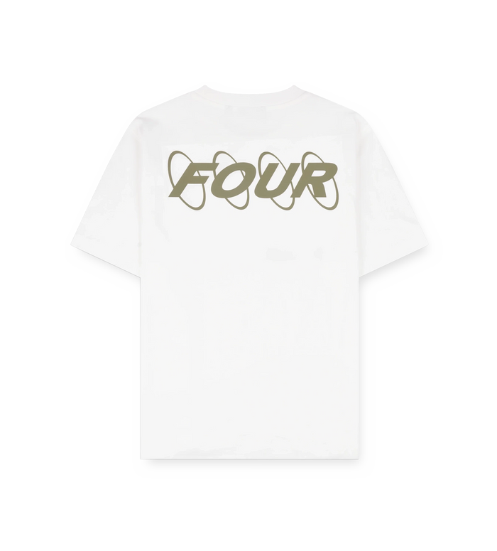 Circles T-shirt White/ Olive