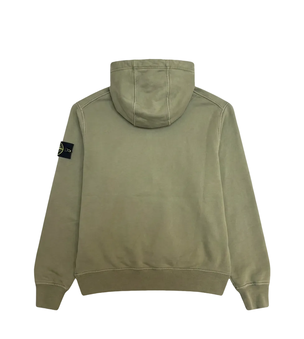 Stone Island Hooded Sweatshirt in Military Green