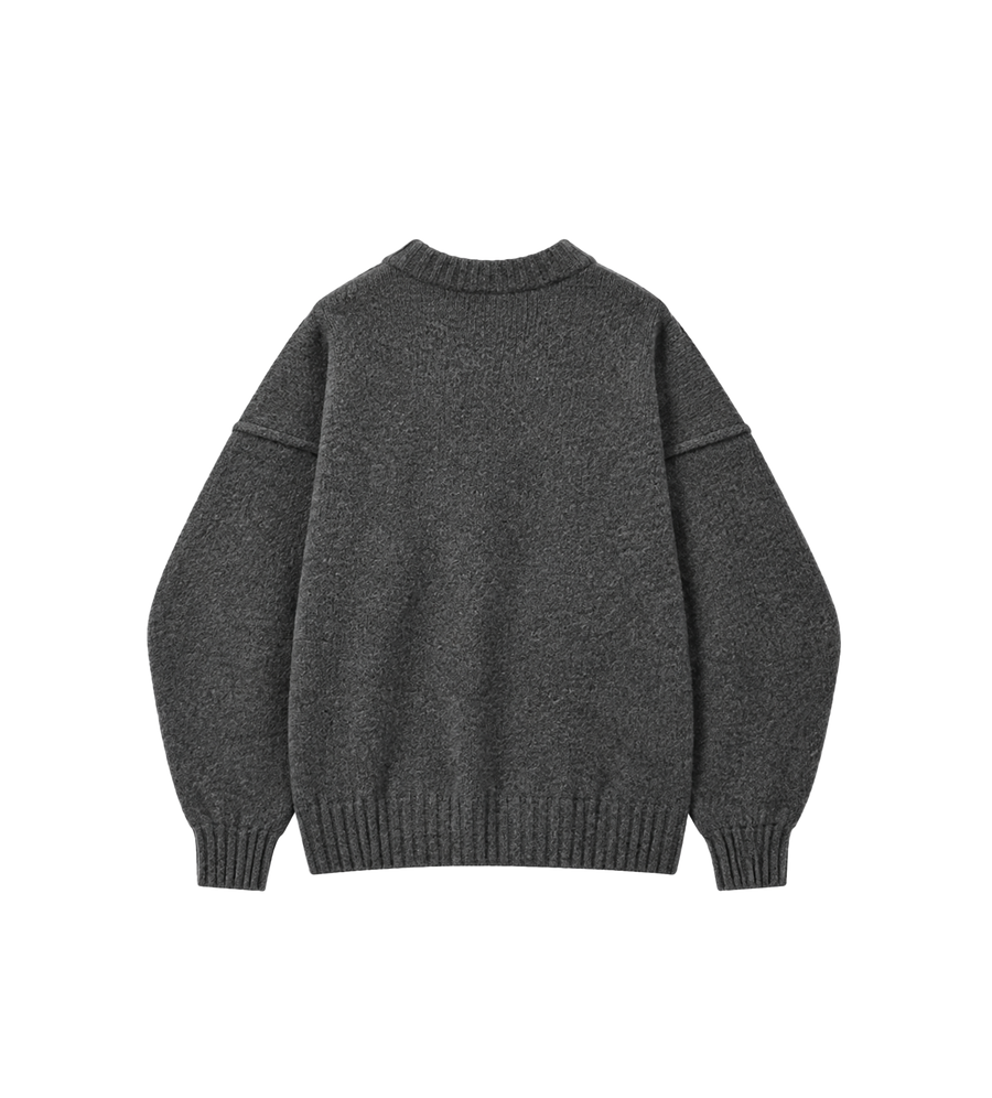 Knitted Sweatshirt Granite Grain