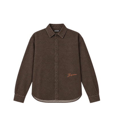 The de-Nîmes Simon Denim Shirt Brown