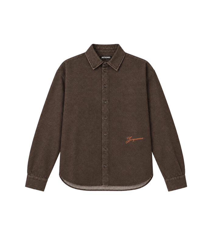 The de-Nîmes Simon Denim Shirt Brown