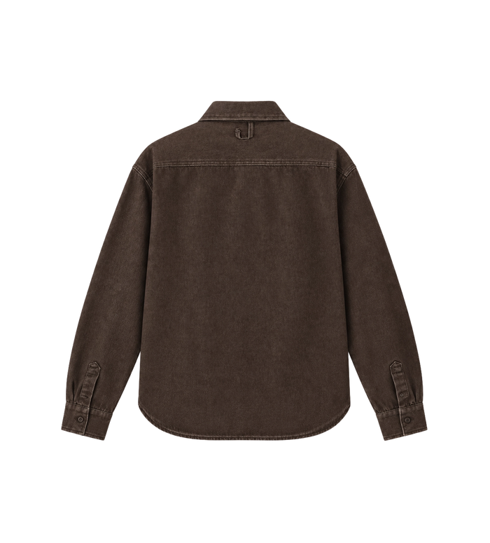 The de-Nîmes Simon Denim Shirt Brown